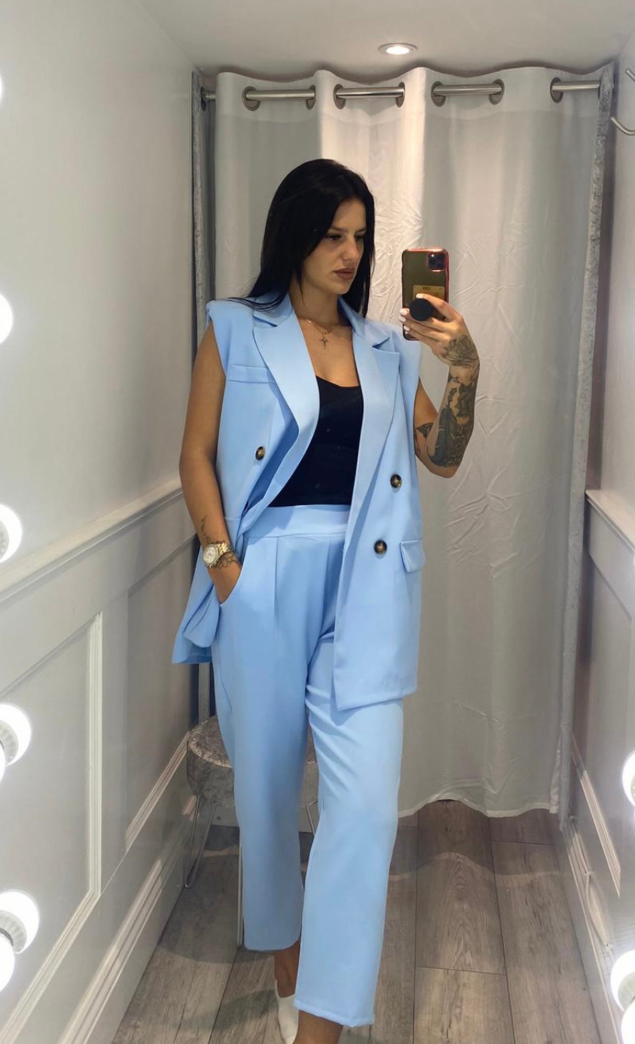 Jess Blazer Set Blue