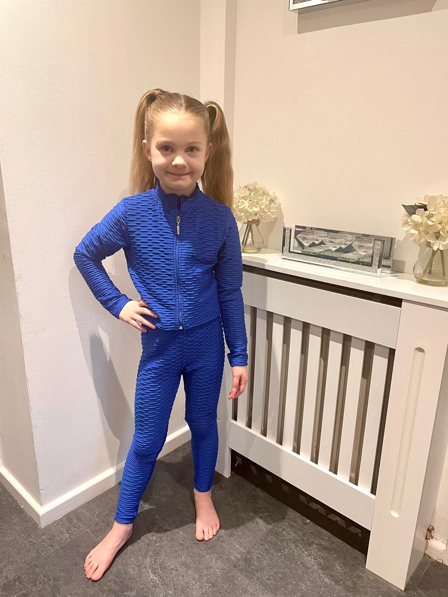 Tik Tok Waffle Tracksuit Blue