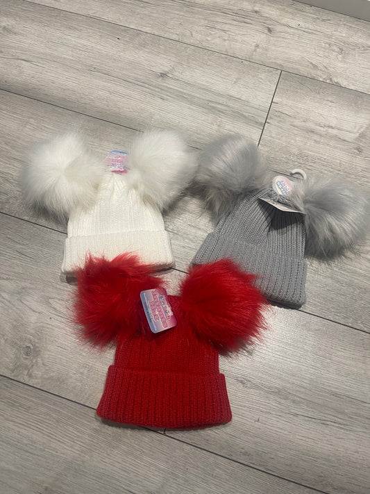 Double Pom Hat