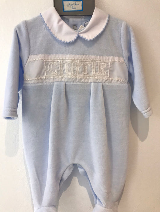 CUTIE Babygrow Blue