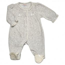 BUNNY Babygrow Grey