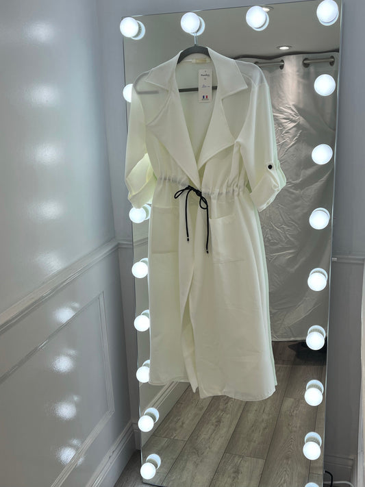 TARA Trench Jacket/Dress White