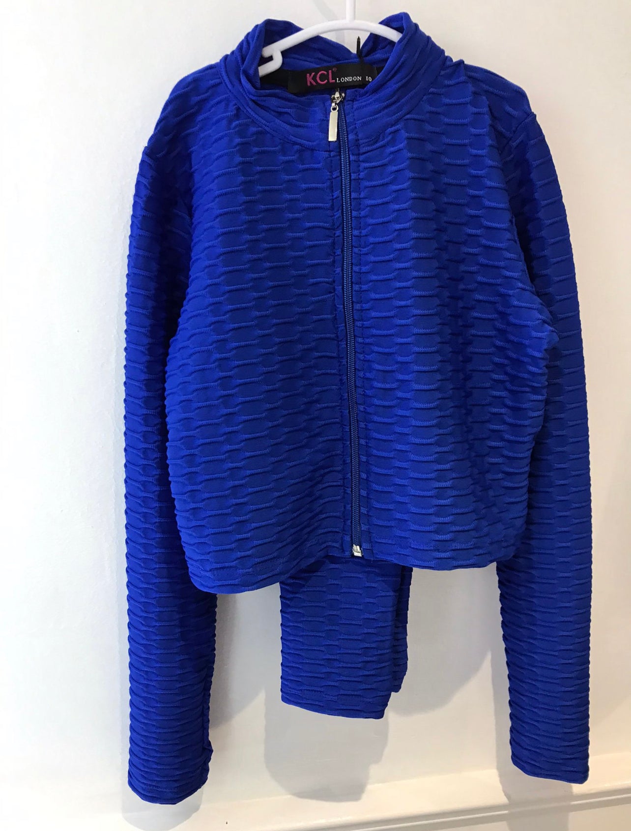 Tik Tok Waffle Tracksuit Blue