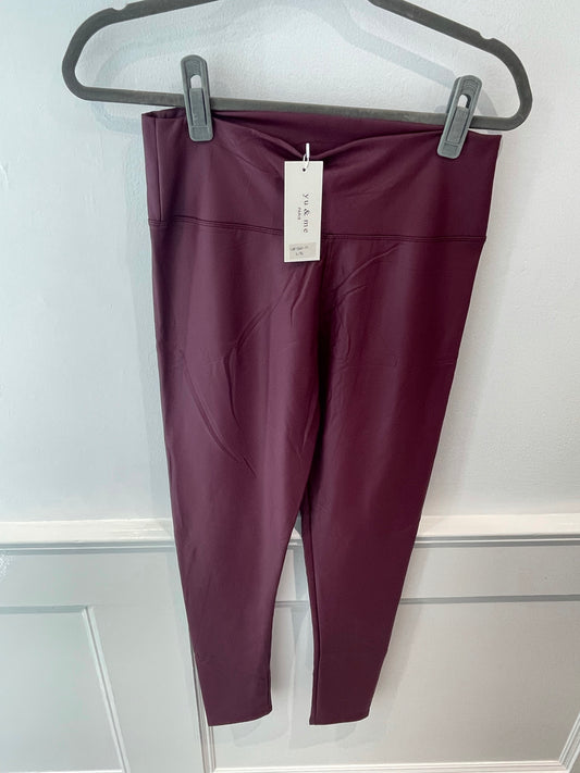 LOLA Leather Look Leggings Plum