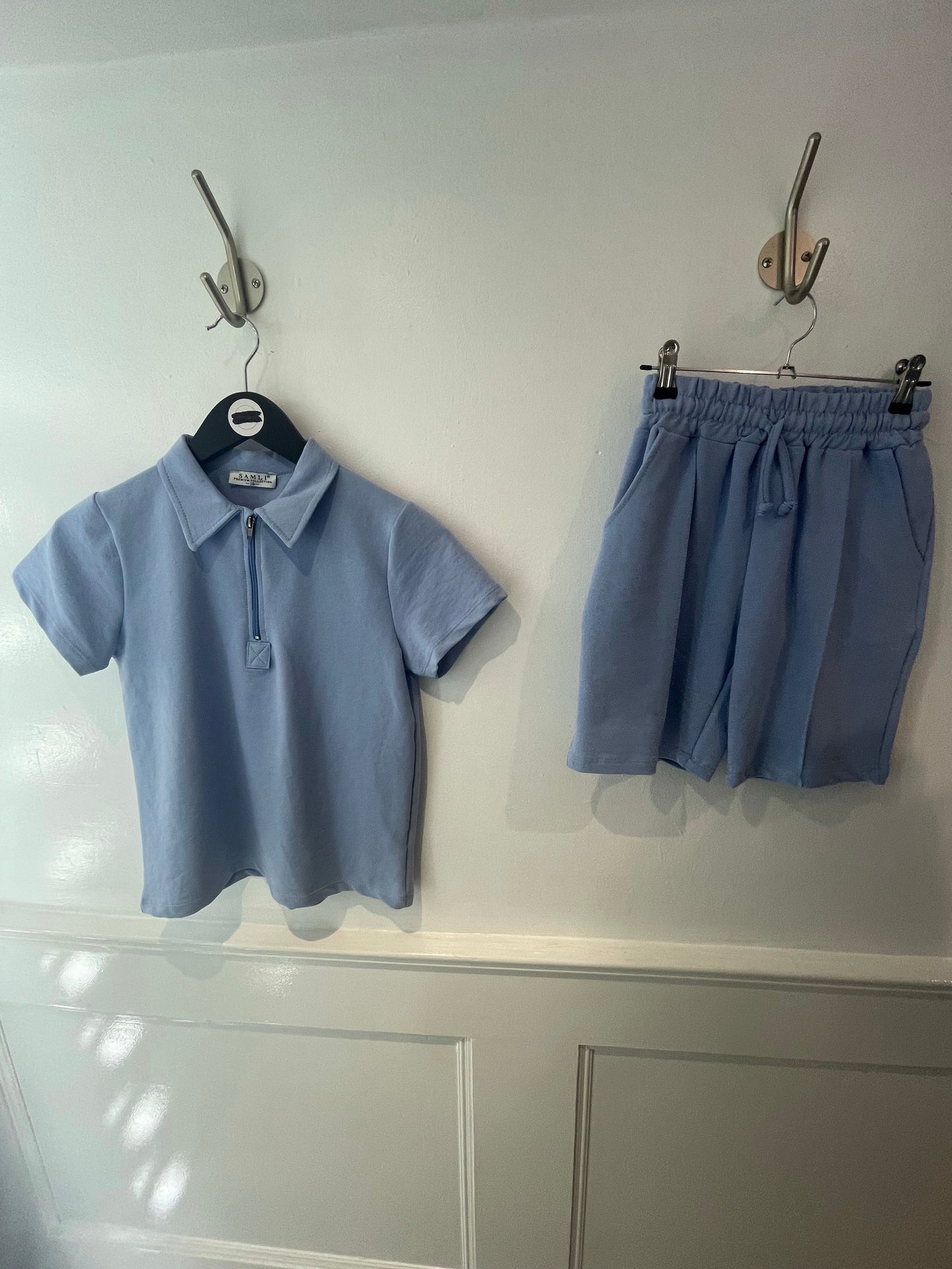 Sven Short Set Baby Blue